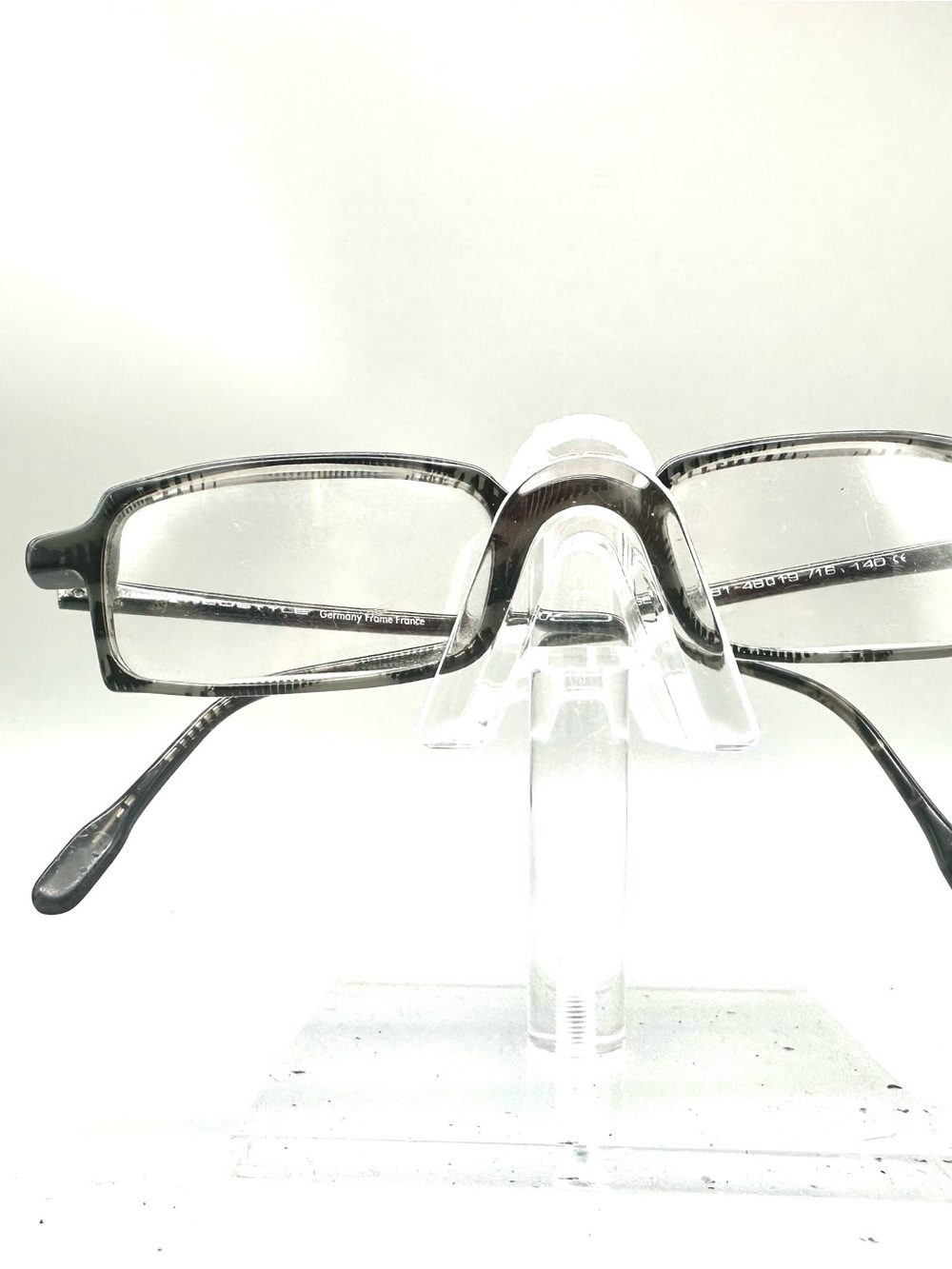 Neostyle College 238 Eyeglasses Grey Black Marbled Rectangular Frames 48-19-140